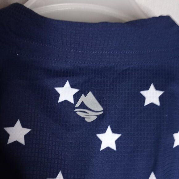 Ocean Coast Shirt Men's 3XL Patriotic Red White & Blue Button Down Short Sleeve - Picture 8 of 9